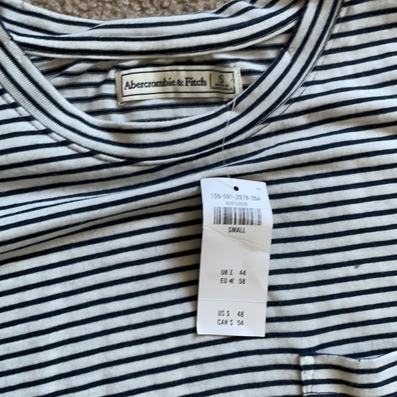 BNWT Abercrombie & Fitch Blue & White Stripe Dress - Picture 3 of 5